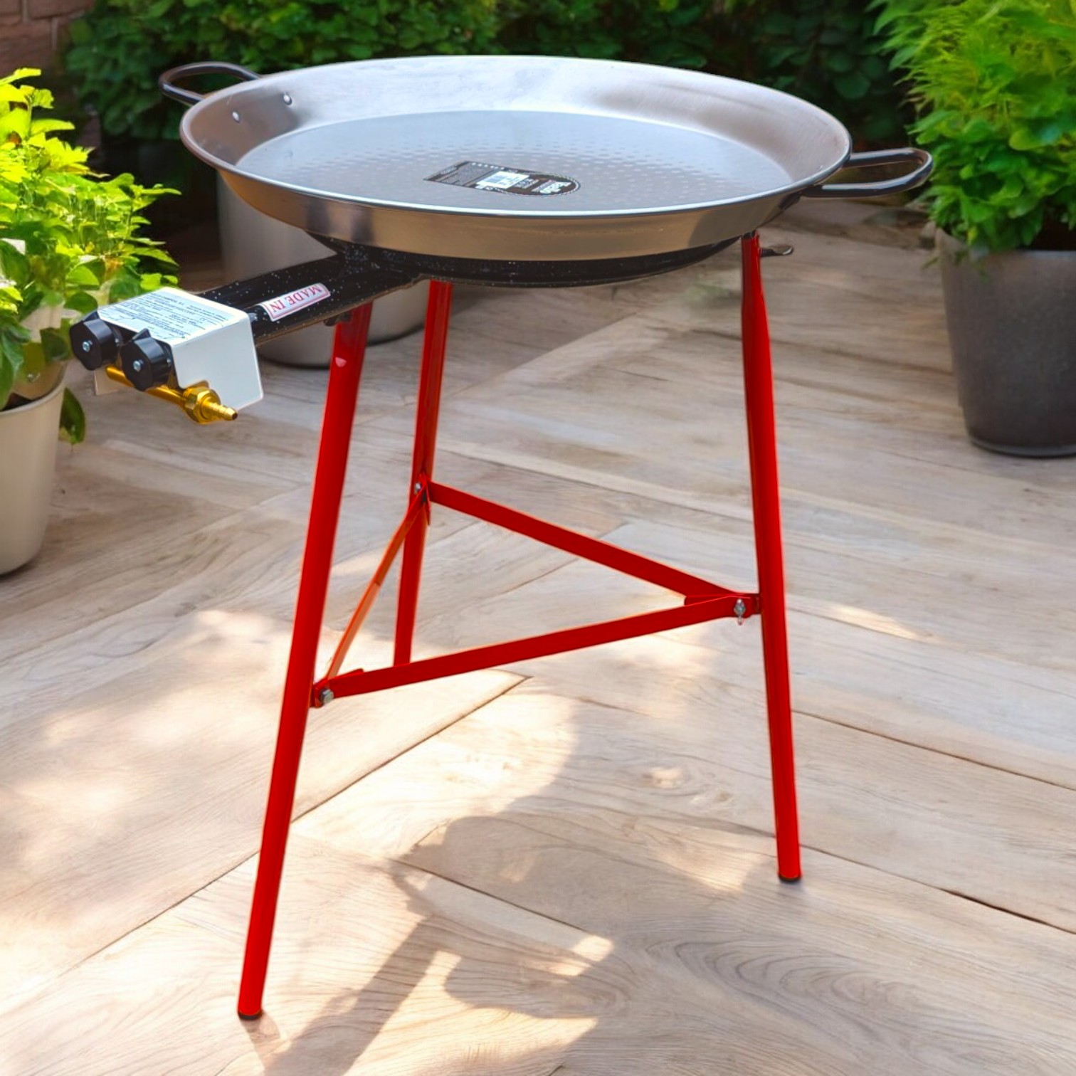 Callow Paella Cooking Set With 60cm Polished Steel Paella Pan - View #5